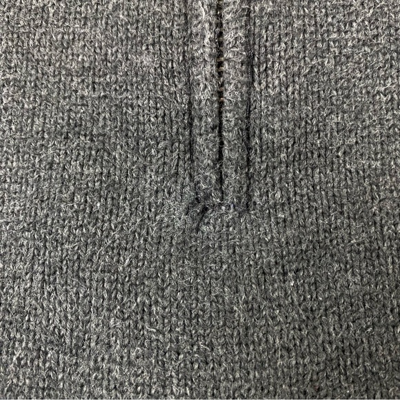 Vintage Polo by Ralph Lauren 100% Cotton Grey Quarter Zip Sweater Men’s Sz S-Med - Picture 10 of 10